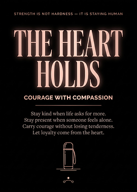 The Heart Holds Inspirational Quote Poster