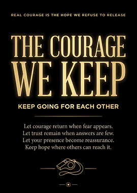 The Courage We Keep Inspirational Poster