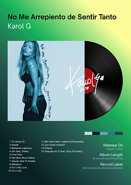 Karol G Album Poster Concept