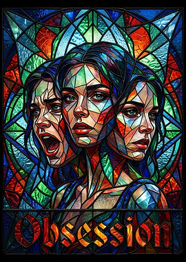 Stained Glass Obsession Portrait
