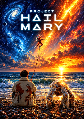 Project Hail Mary Space Fantasy Poster