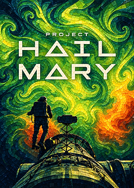 Project Hail Mary Space Poster