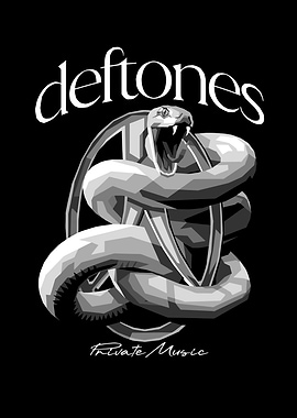 Deftones Snake Pop Art Portrait
