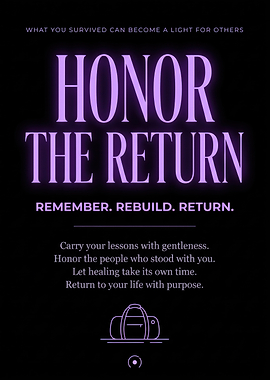 Honor the Return Inspirational Poster