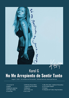 Karol G Album Poster Art
