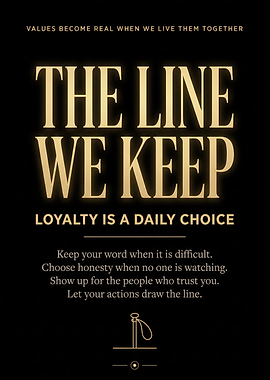 The Line We Keep Inspirational Poster