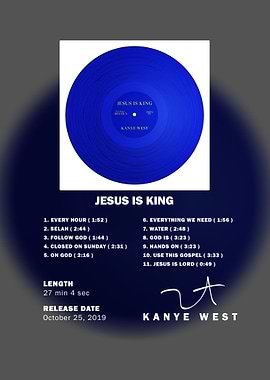 Kanye West Jesus Is King Poster