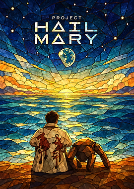 Project Hail Mary Stained Glass Art