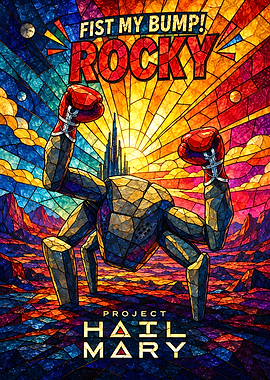 Project Hail Mary Rocky Stained Glass