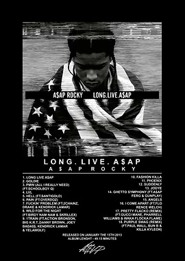 A$AP Rocky Long.Live.A$AP Album Poster