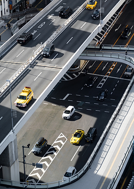 Aerial view of Tokyo Metropolitan Expressway