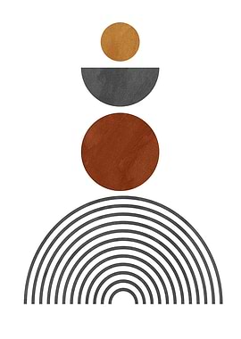 Minimalist Geometric Abstract Wall Art