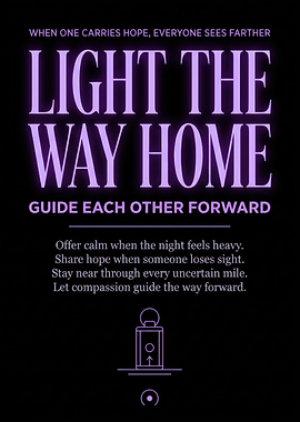 Light the Way Home Inspirational Poster