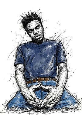 Baby Keem Scribble Art