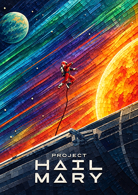 Project Hail Mary Space Poster