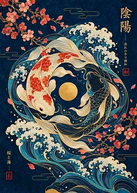 Yin Yang Koi Fish