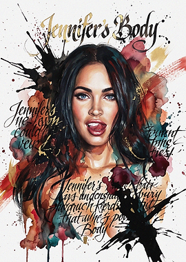 Jennifer's Body Megan Fox Portrait Art