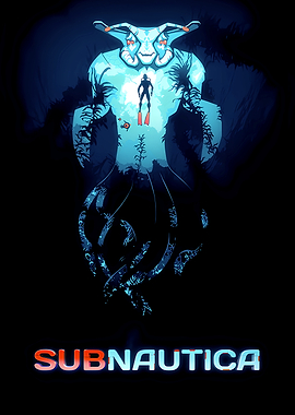 Subnautica Reaper Leviathan Poster