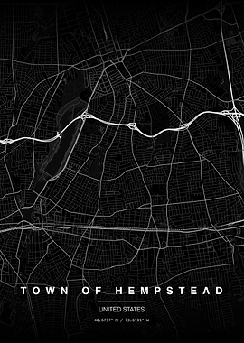 Town of Hempstead Map Print