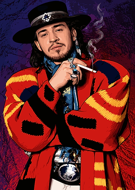 Stevie Ray Vaughan Portrait Illustration