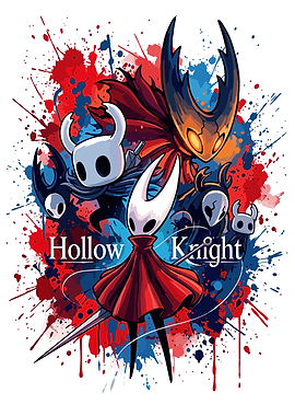 Hollow Knight Characters Watercolor Art