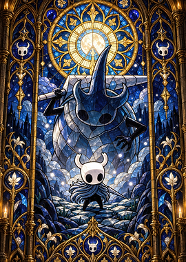 Hollow Knight Stained Glass Art