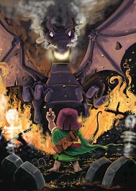 Small Archer Confronting a Giant Dragon