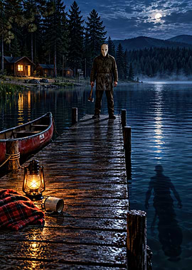 Masked Slasher at Lakeside Dock