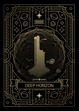 Deep Horizon Space Station Poster