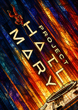 Project Hail Mary Stained Glass Poster