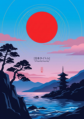 A Peaceful Journey Japanese Landscape
