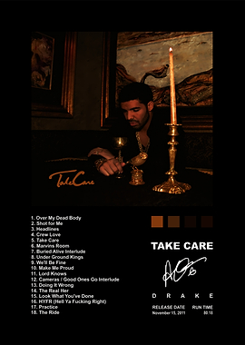 Drake Take Care Album Poster
