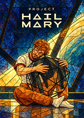 Project Hail Mary Stained Glass Art