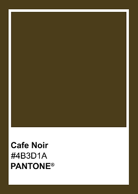 Cafe Noir Pantone Color Swatch