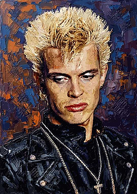 Billy Idol Oil Painting Portrait