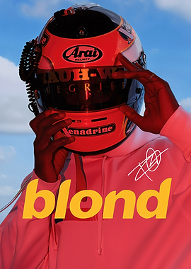Frank Ocean Blond Helmet Poster