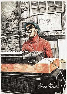 Stevie Wonder Potrait art