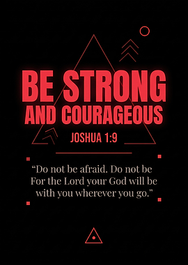 Be Strong and Courageous Bible Verse