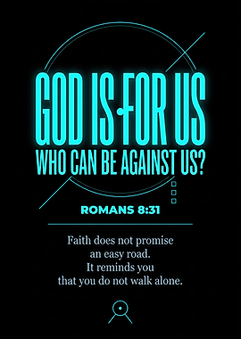 God Is For Us Inspirational Poster
