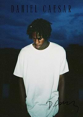 Daniel Caesar Portrait Poster