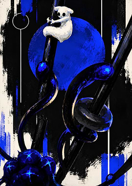 Rain World Slugcat Abstract Art