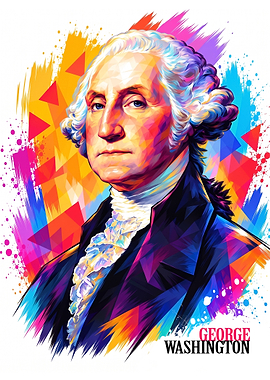 George Washington Pop Art Portrait