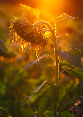 Sunflower at Golden Hour