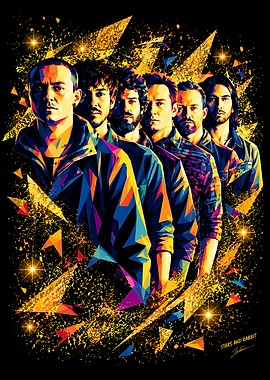 Linkin Park Pop Art Portrait