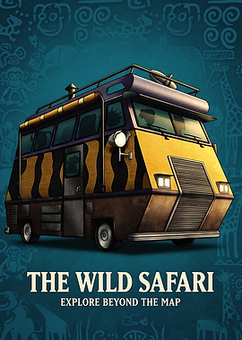 The Wild Safari Adventure Bus Poster