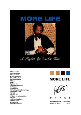 Drake More Life Album Poster