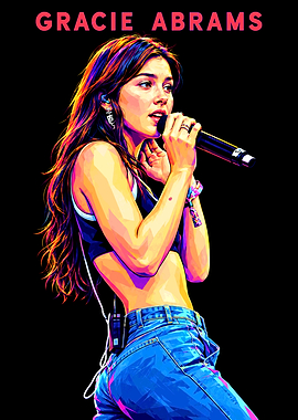 Gracie Abrams Pop Art Portrait