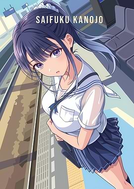 Anime Girl at Train Station