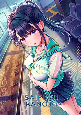 Anime Girl at Train Station