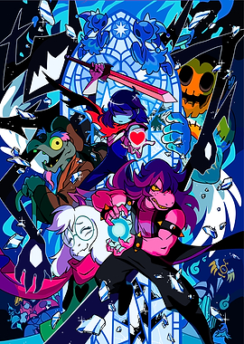 Deltarune Stained Glass Art